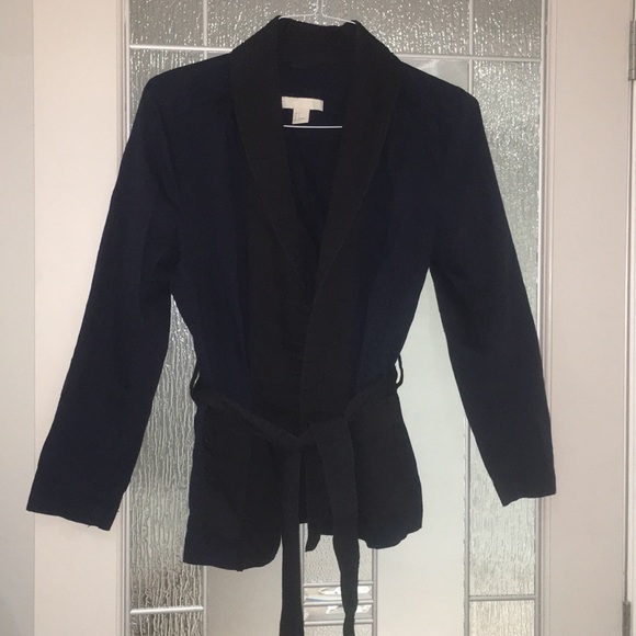 NWOT H&M DARK BLUE AND BLACK BLAZER - Picture 1 of 8